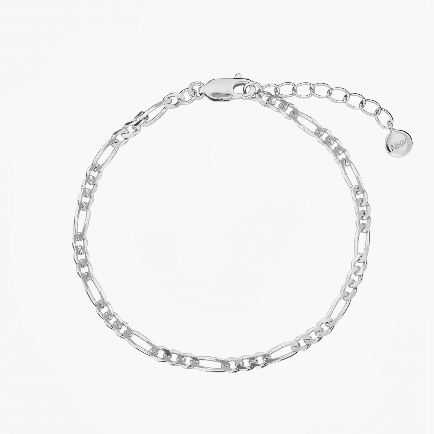 Bracelet en argent Figaro - Indira