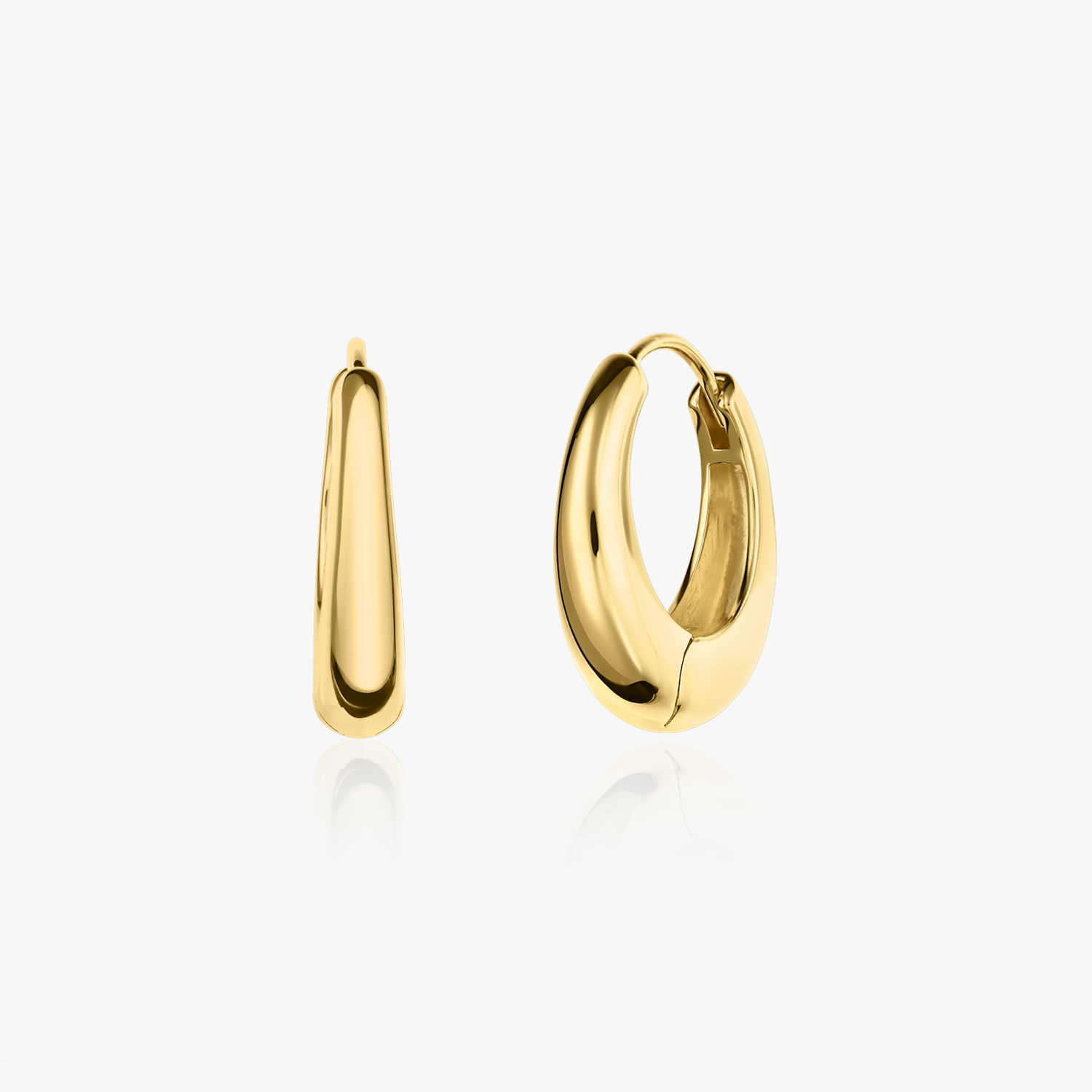 Golden Maxi Dome ezüst fülbevaló - Indira