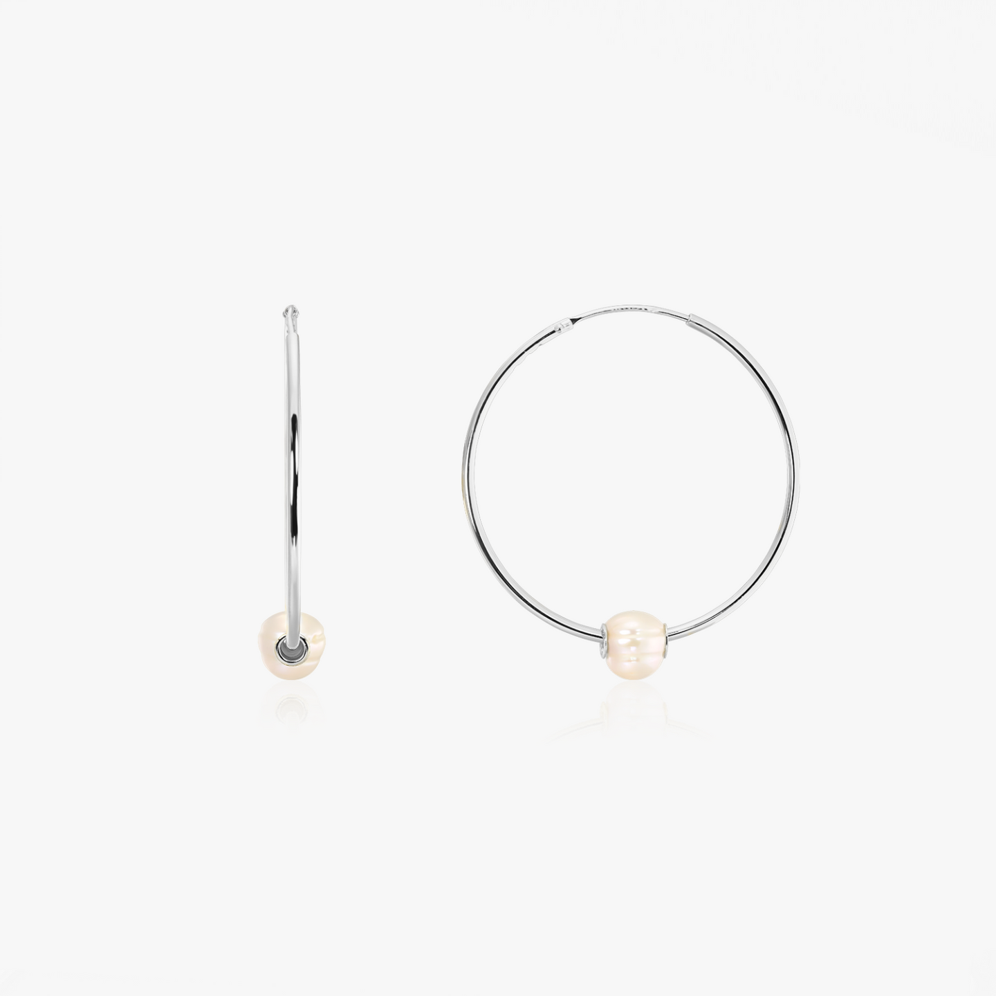 Boucles d'oreilles en argent Ines - Perle Naturelle - Indira