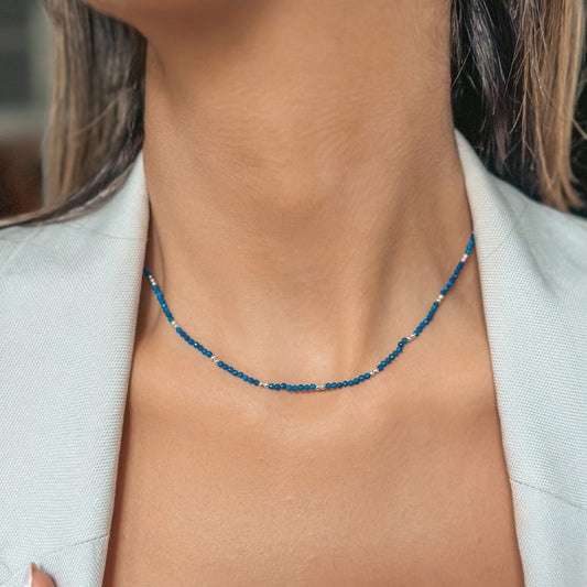 SummerScape Silver Necklace - Lapis Lazuli - Indira