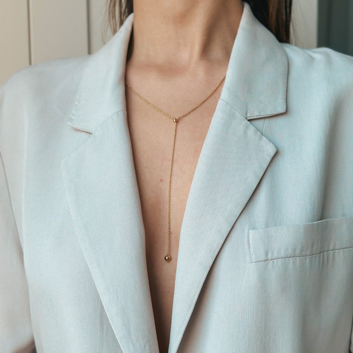 Gold-Plated Silver Necklace Bola