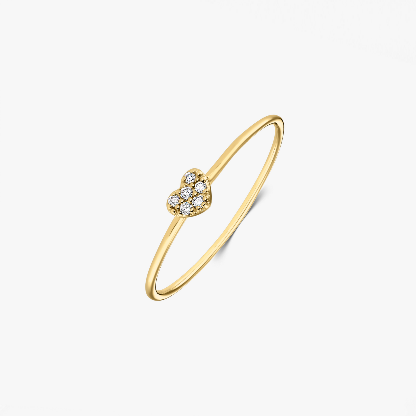 Alma Yellow Gold Ring – Diamonds