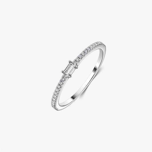 Inel din aur alb Celeste – Diamante - Indira