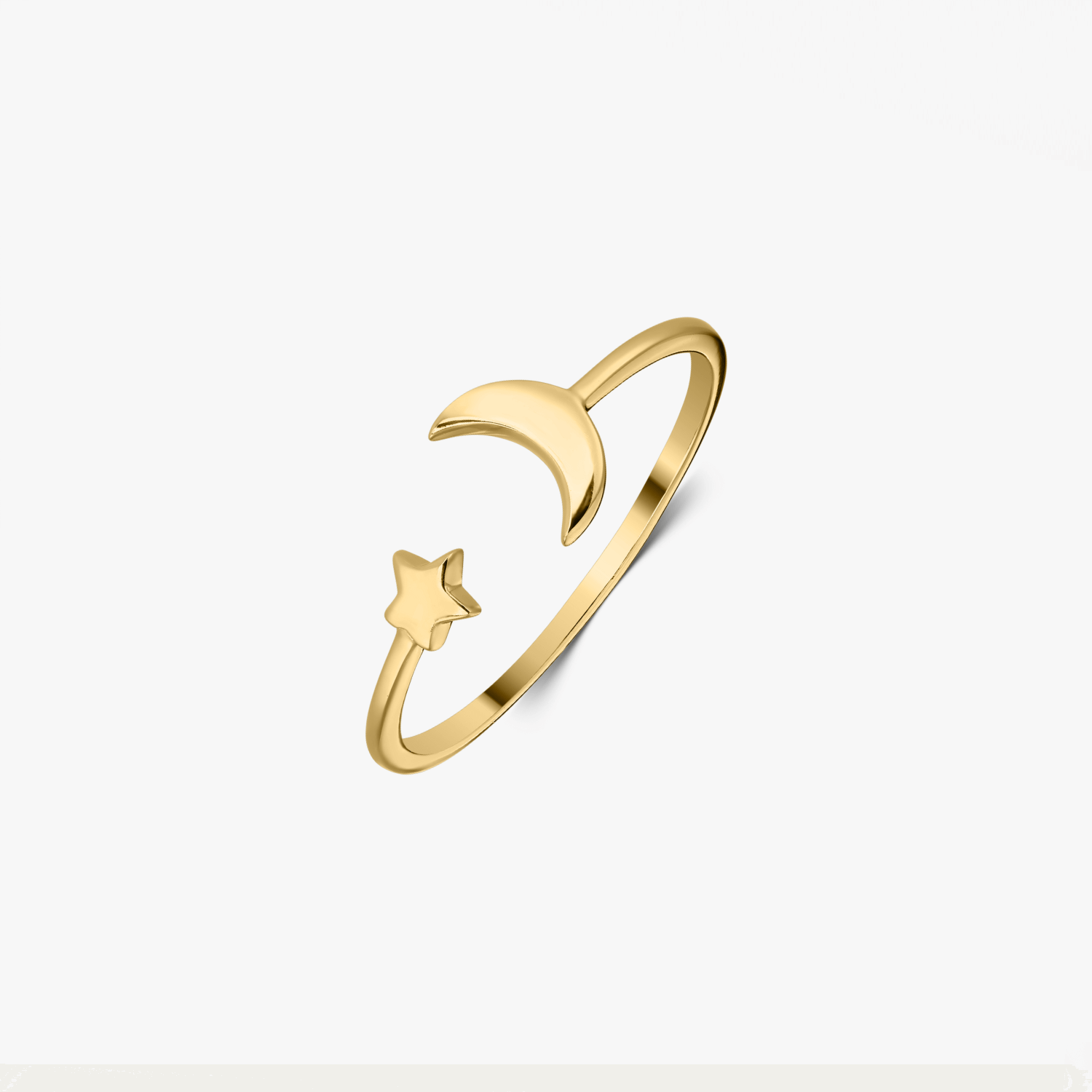 Ezüst Golden Starry gyűrű - Indira