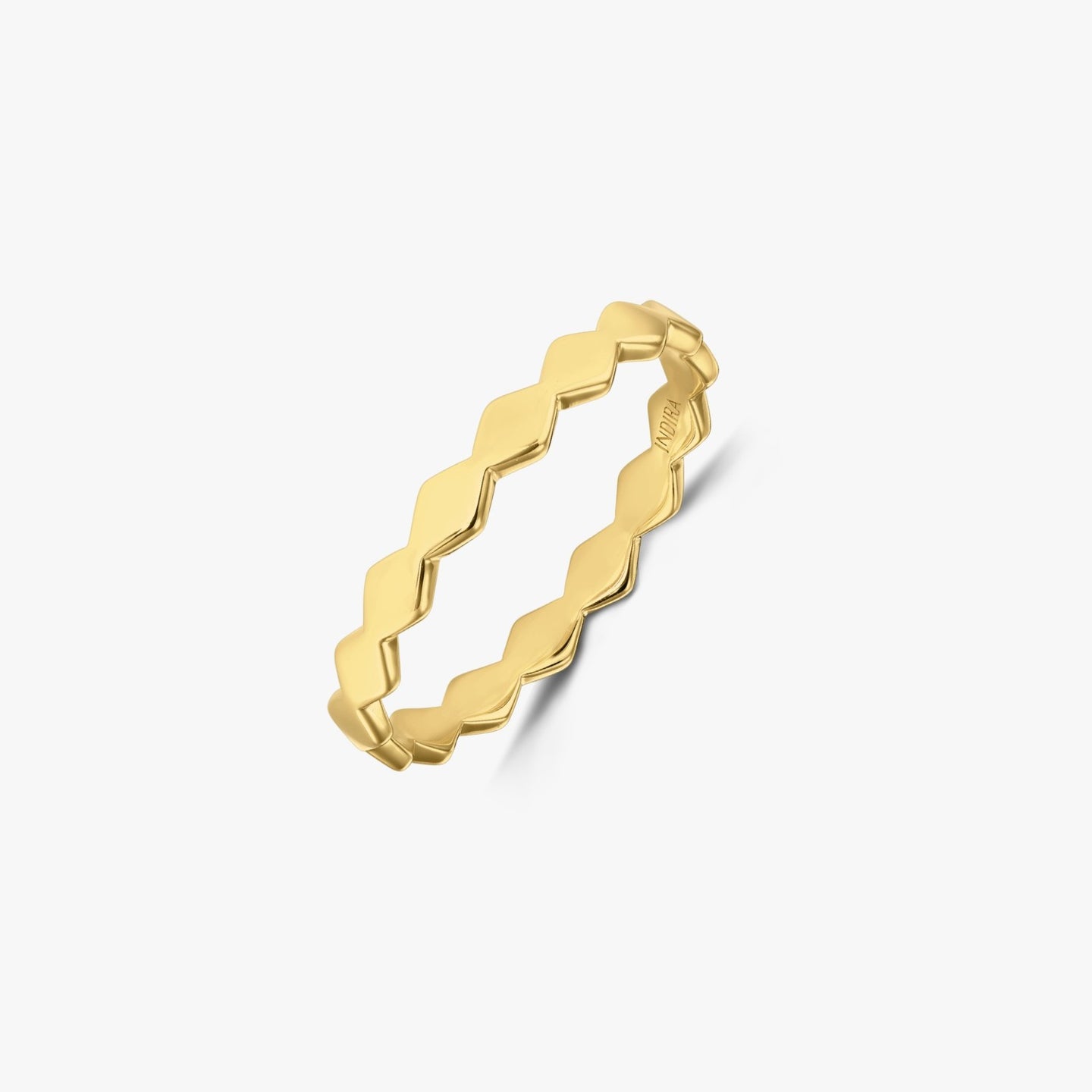 Gold-plated Silver Ring Sculpture - Indira