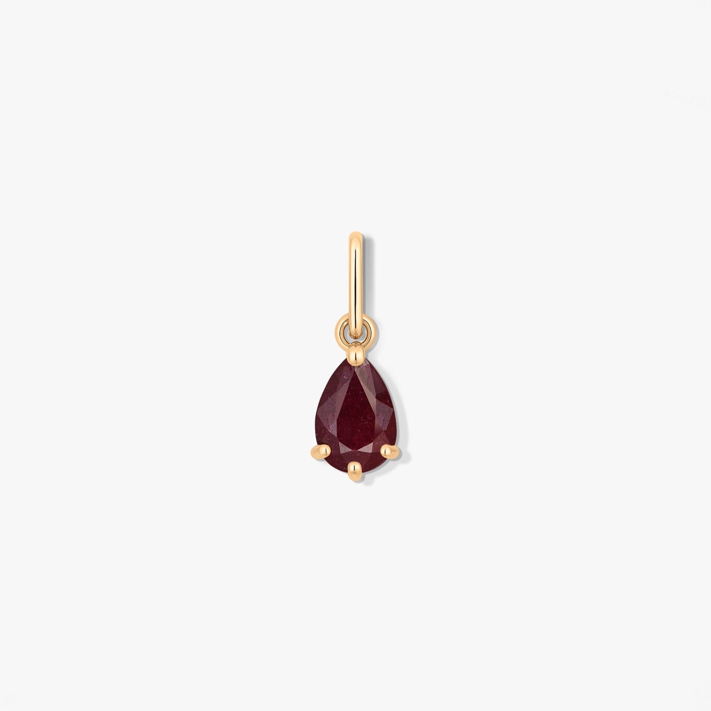 Gold Birthstone Pendant July - Ruby
