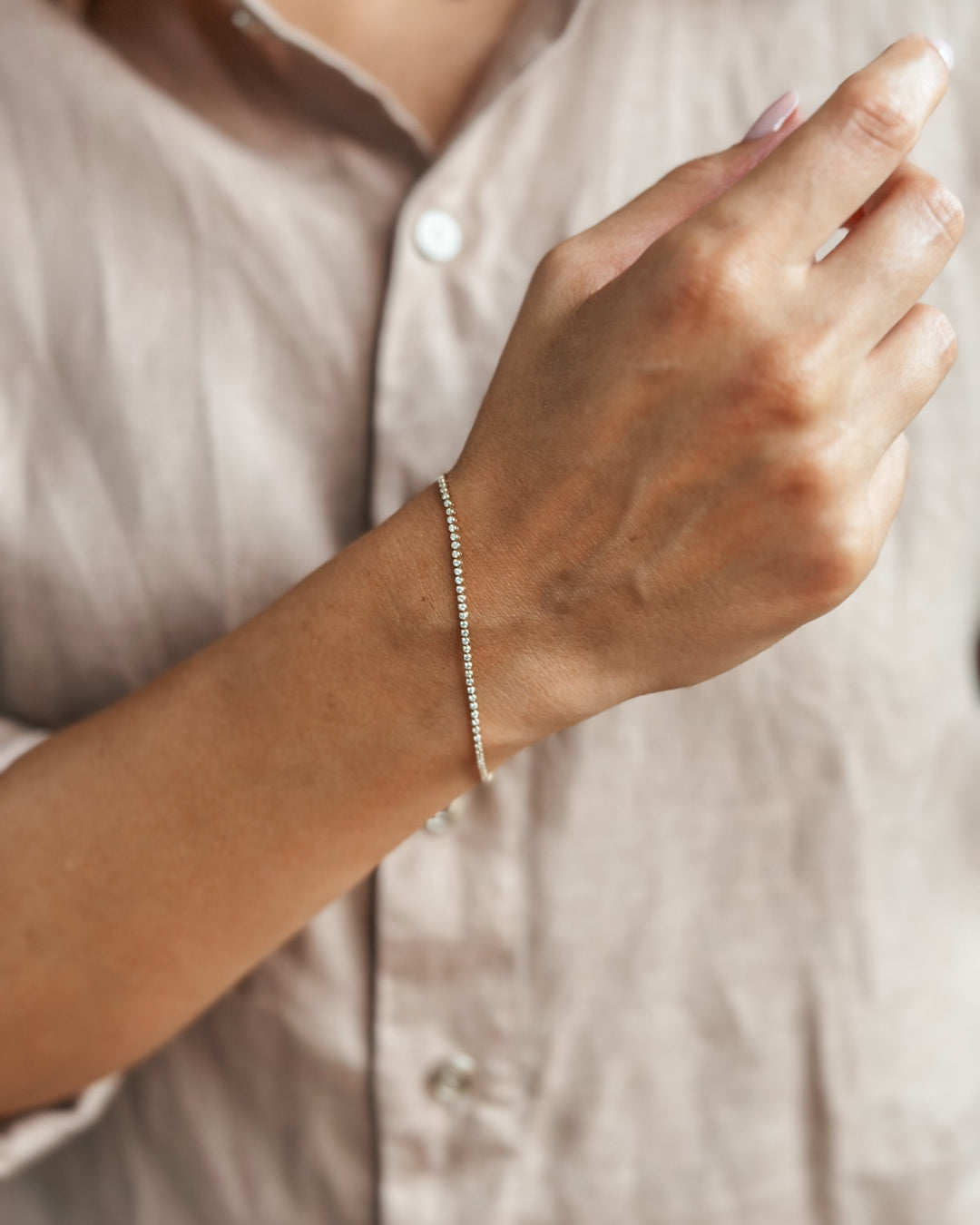 Bratara din aur galben Little Tennis - Diamante - Indira