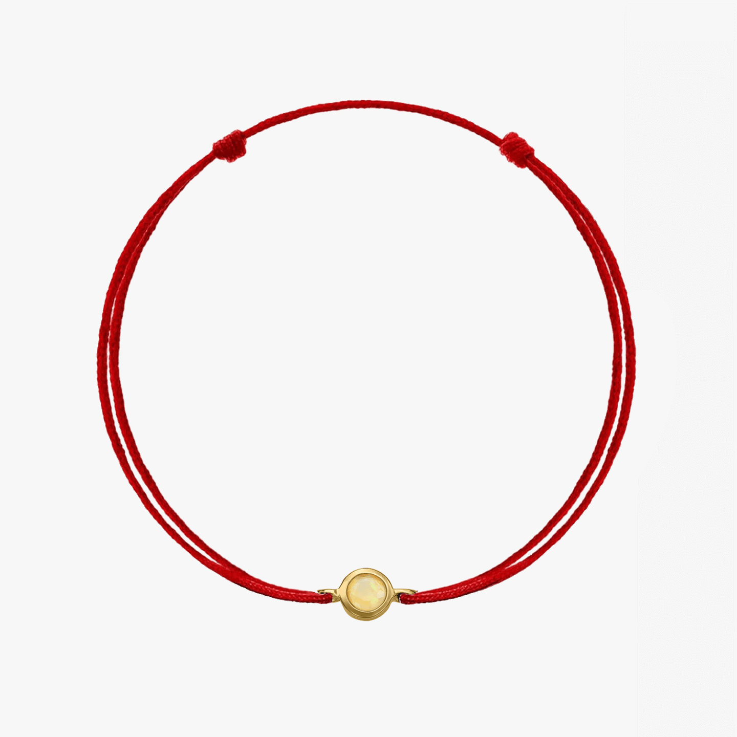 Indira ezüst szálas karkötő Birthstone Golden Október - Opál