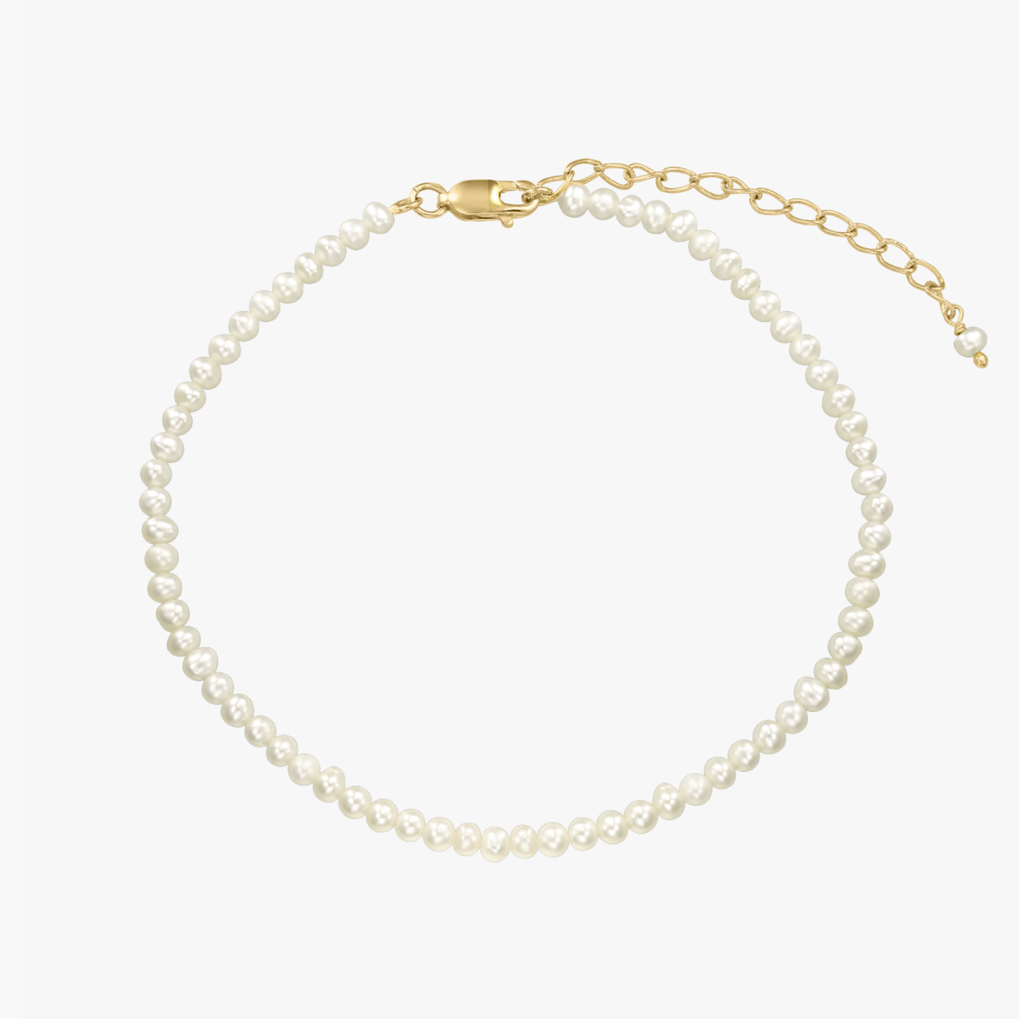 Chevillière en argent Golden Finesse - Perles Naturelles - Indira
