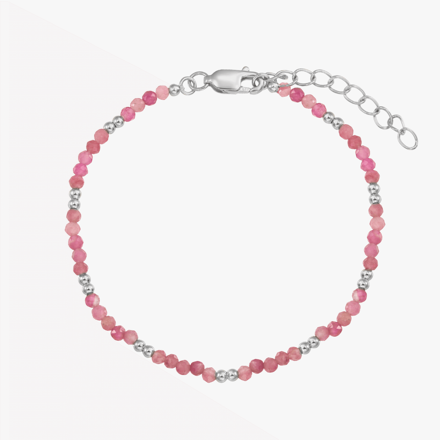 SummerScape Silver Ankle Bracelet - Tourmaline - Indira