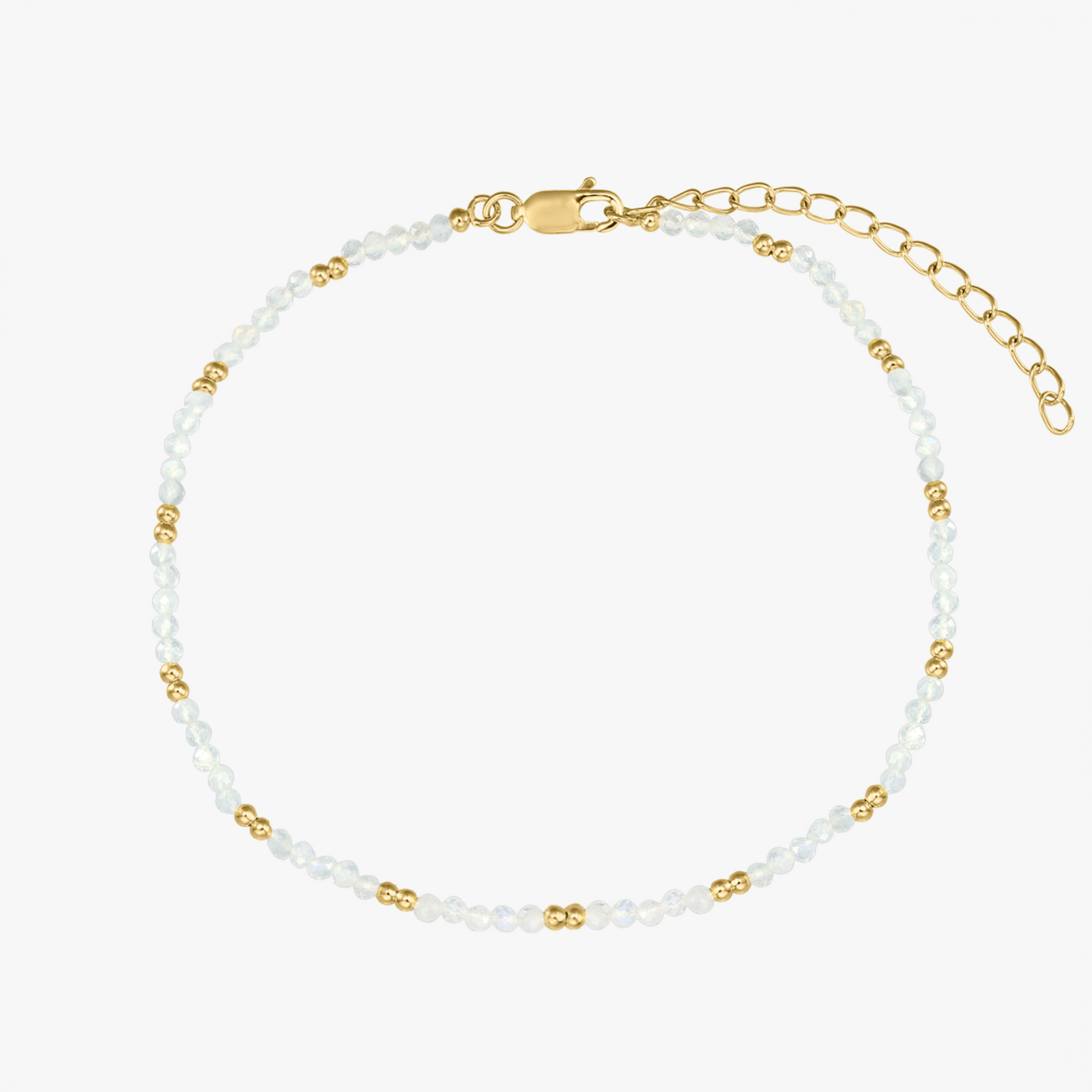 Bracelet en argent Golden SummerScape – Pierre de Lune - Indira
