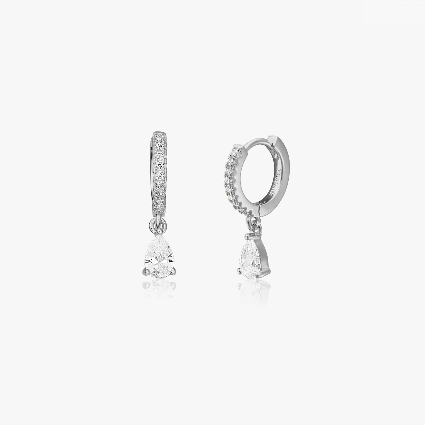Boucles d'oreilles en argent Devi - Zirconium - Indira