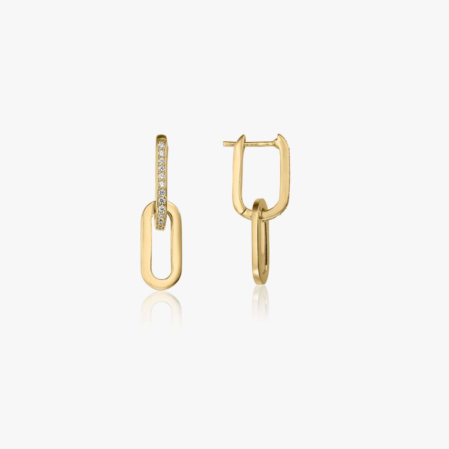 Golden Jessica ezüst fülbevaló - Cirkónia - Indira