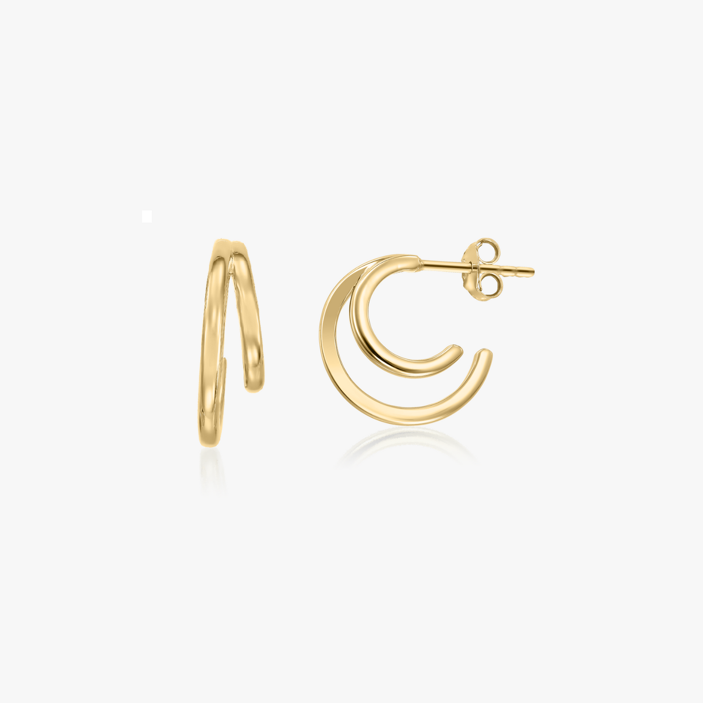 Golden Siamese Silver Earrings - Indira