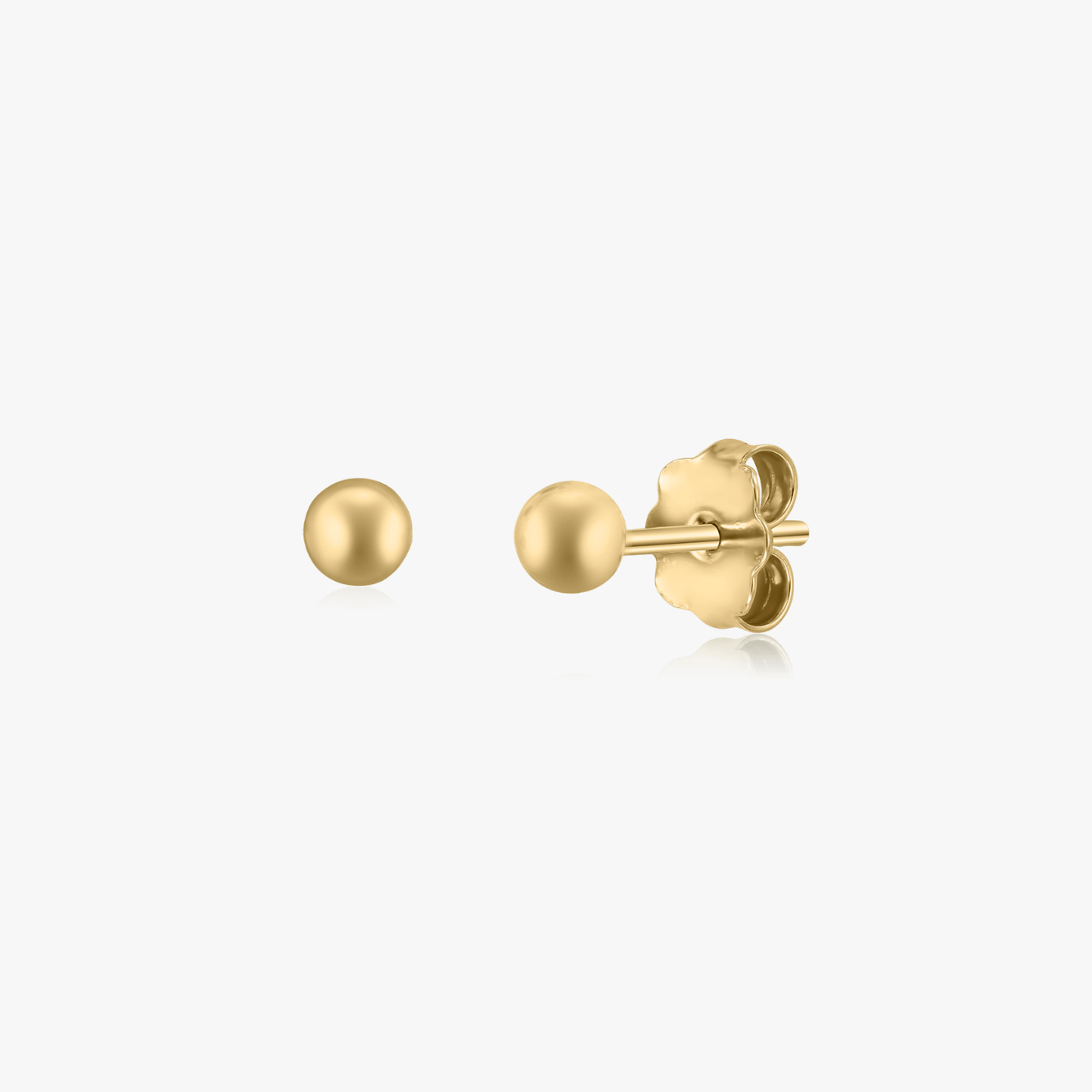 Golden Sphere Gold Earrings - Indira