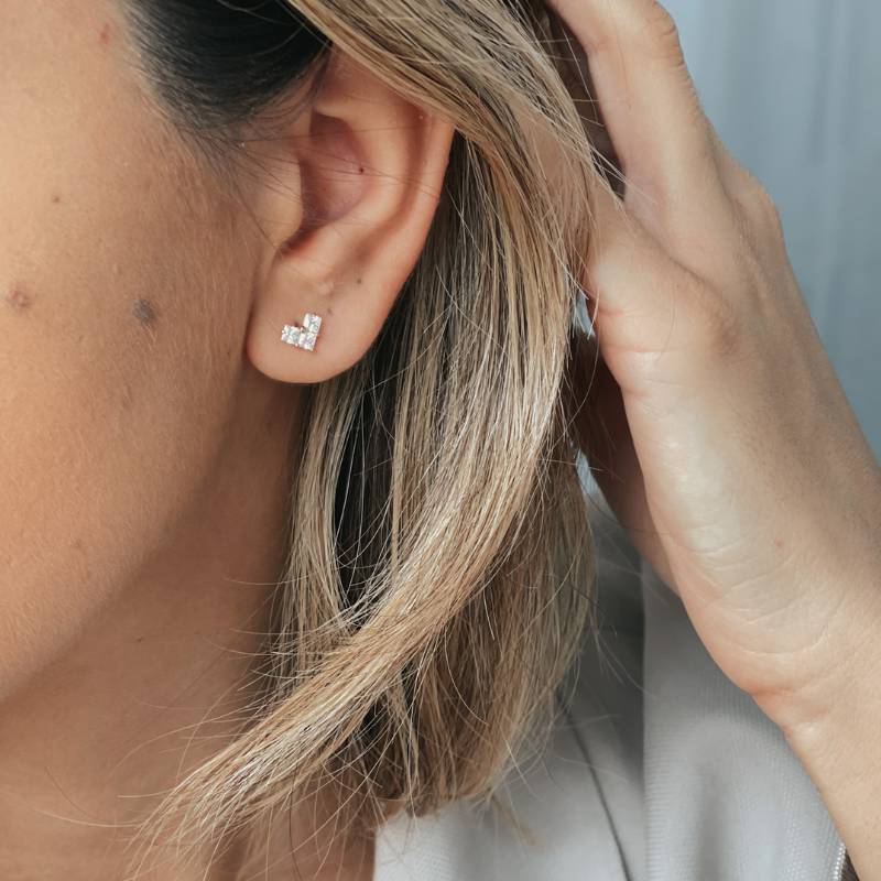 Boucles d'oreilles en or Love Sparkle - Indira