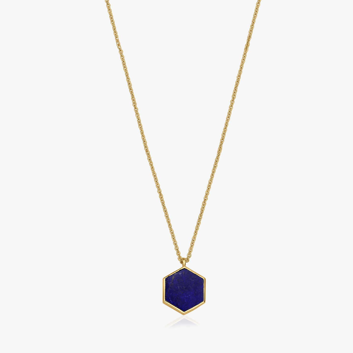 Golden Charlotte ezüst nyaklánc - Lapis Lazuli - Indira