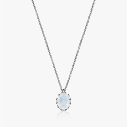 Colier din argint Serene - Piatra Lunii - Indira