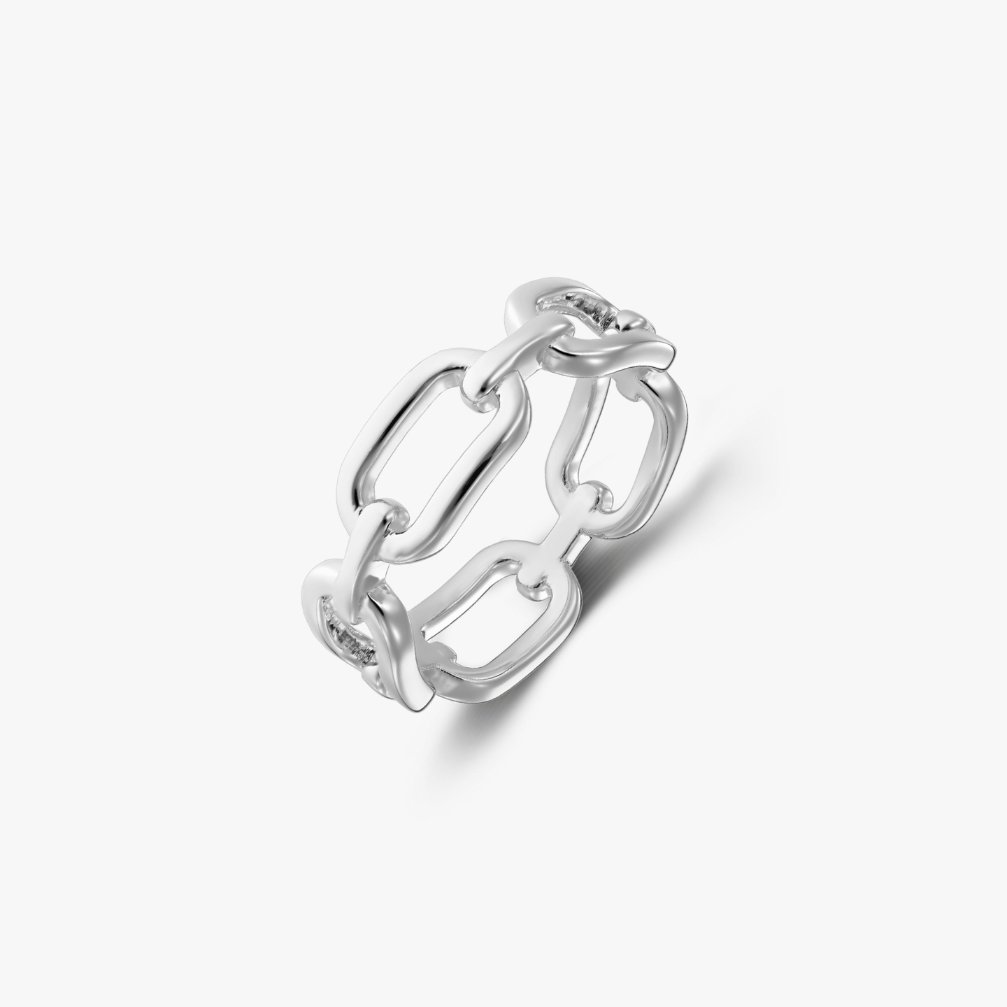 Silver Chain Silver Ring - Indira