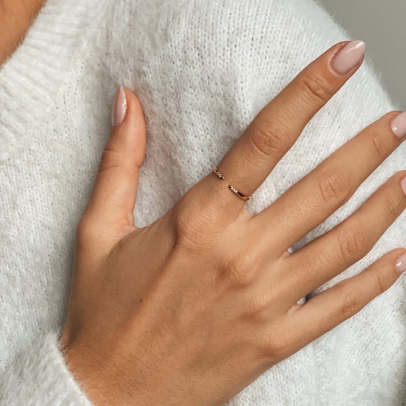 Bague en or Peaks - Diamants - Indira
