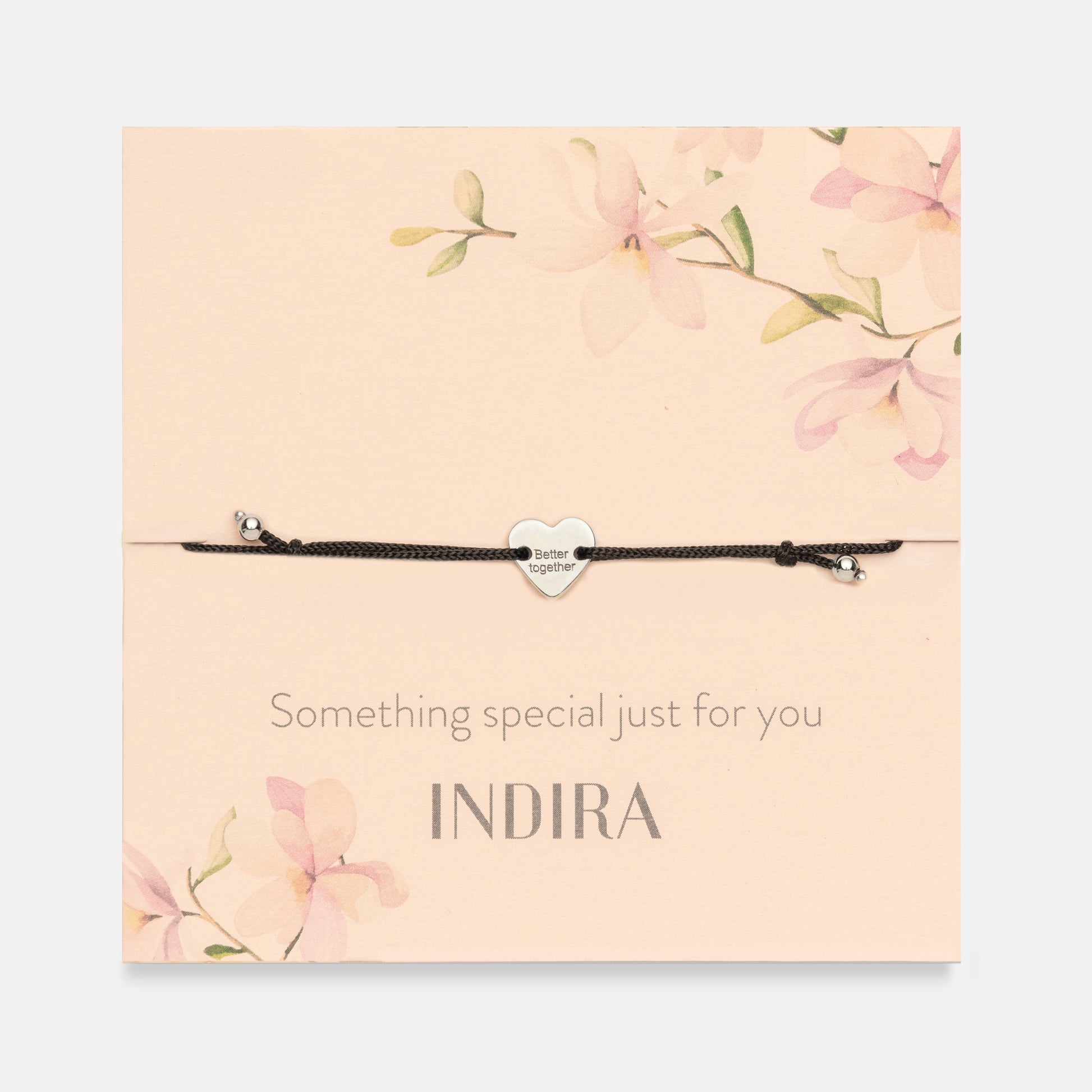 Better Together Silver Cord Bracelet - Indira