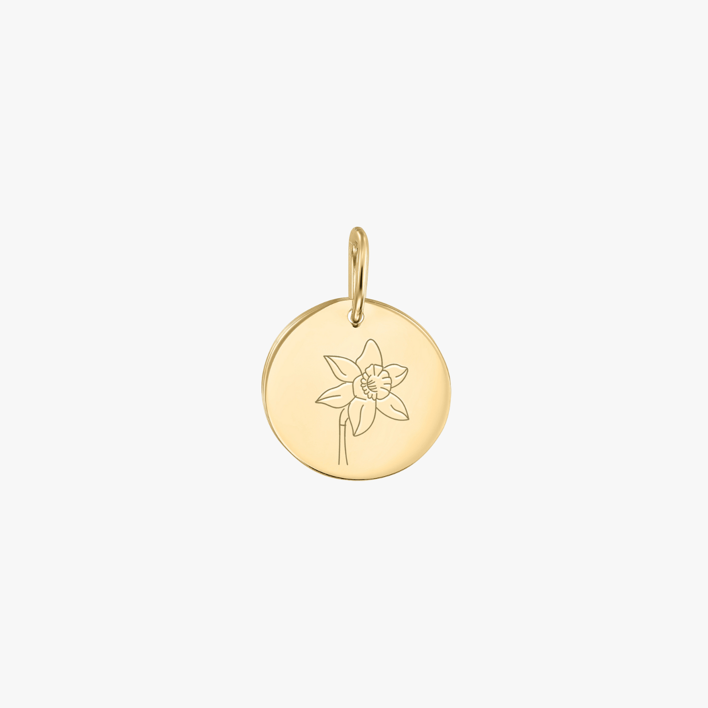 Pendentif en or Fleur de naissance - Mars Jonquille - Indira