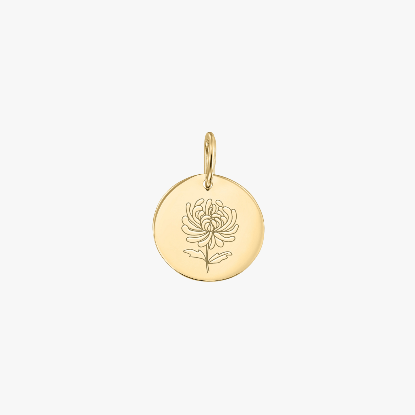 Arany Birth Flower medál - Novemberi Krizantém - Indira