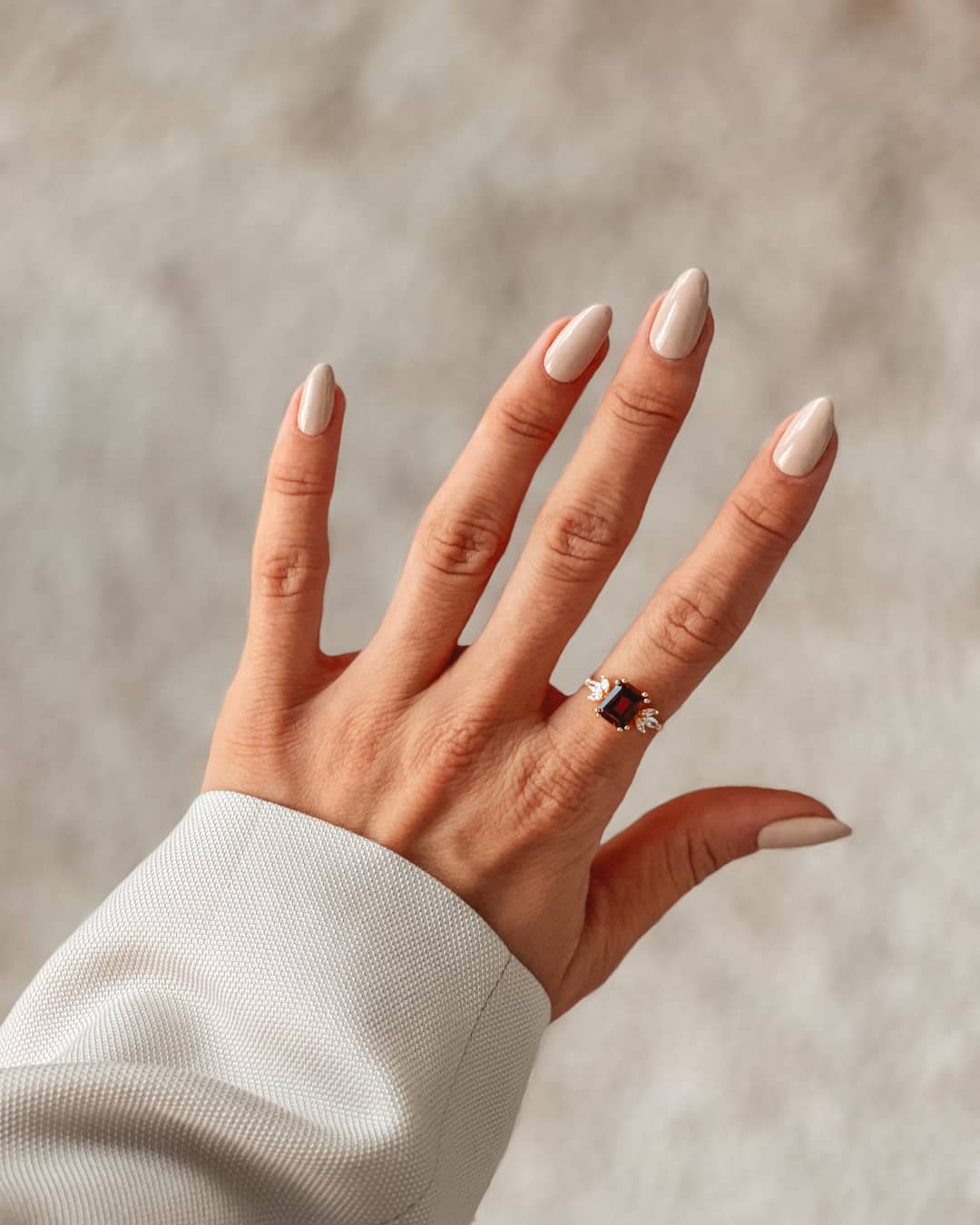 Bague en or Golden Faerie - Grenat - Indira