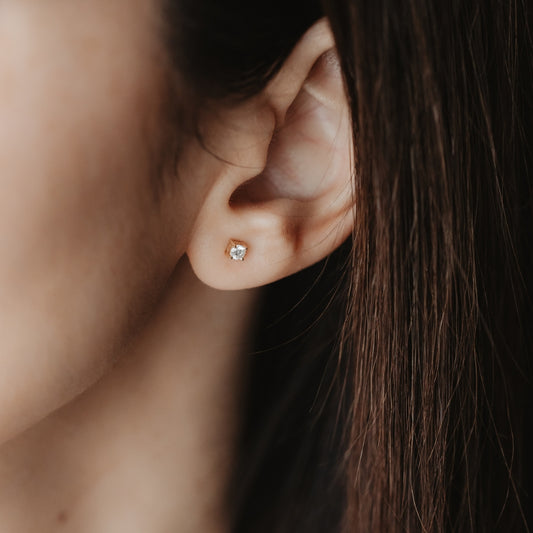 Timeless gold earrings 0.2 CT