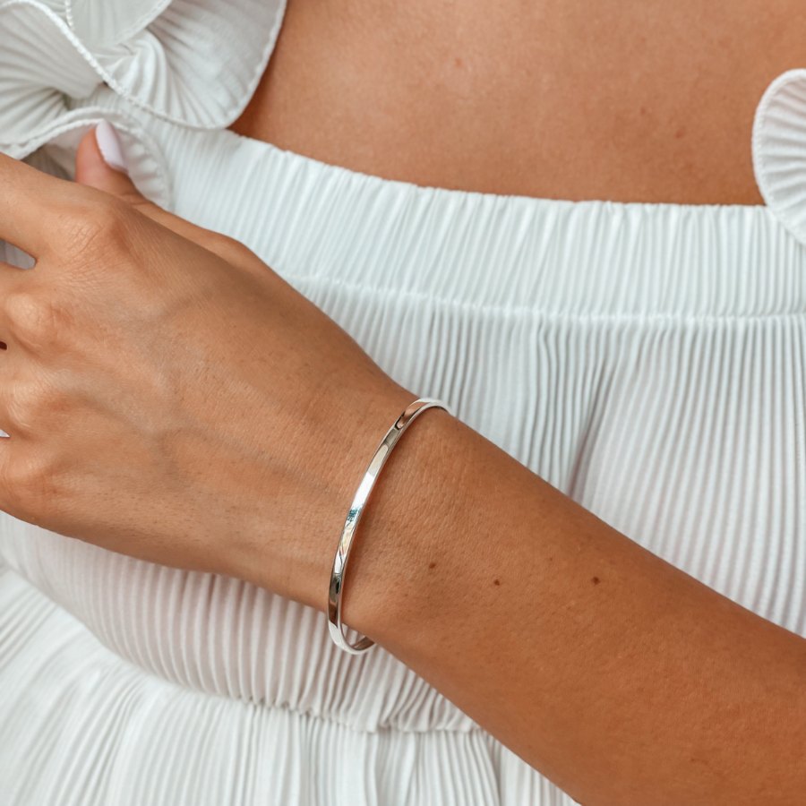 Minimal Silver Bracelet - Indira