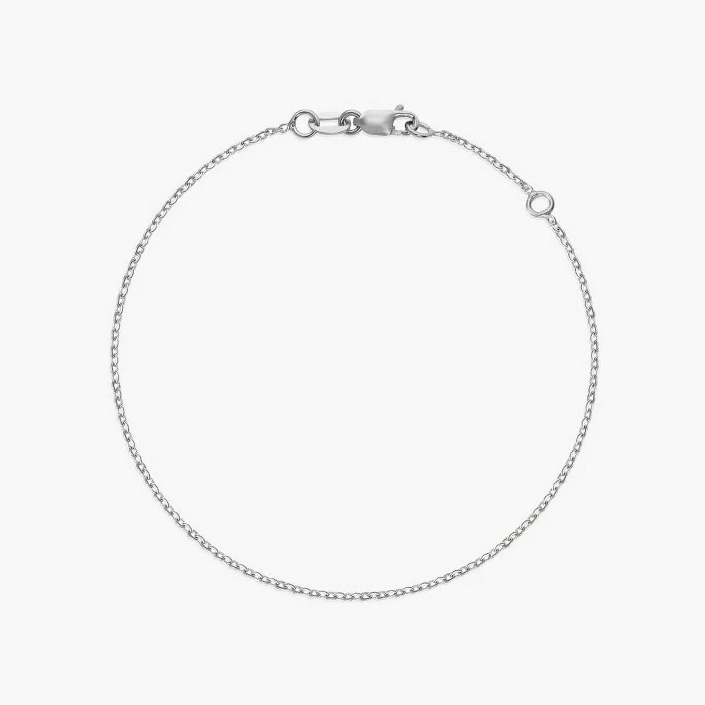 Bracelet en or blanc Simple Chain - Indira