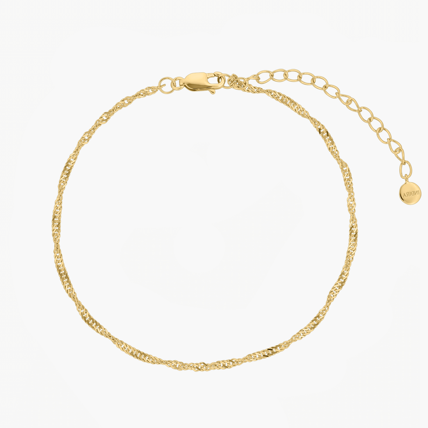 Golden Singapore Silver Ankle Bracelet - Indira