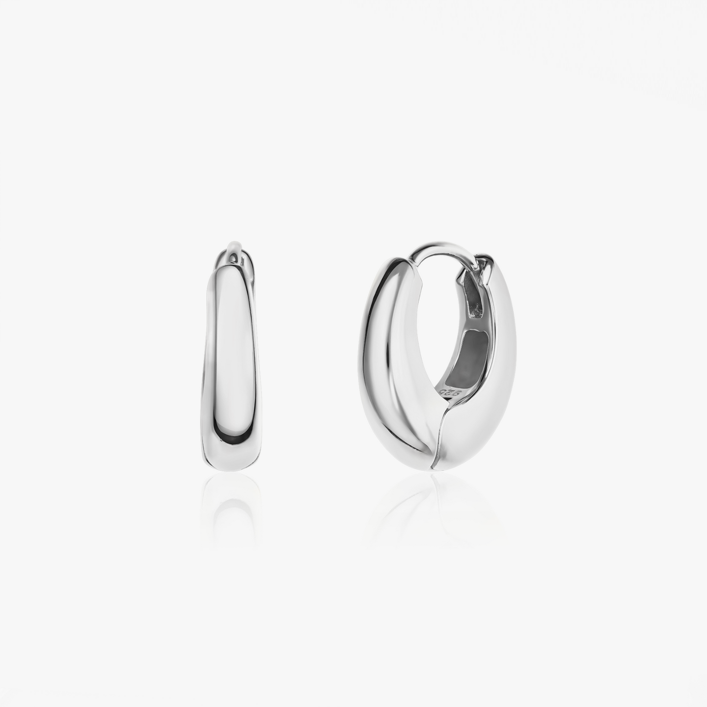 Mini Dome Silver Earrings - Indira