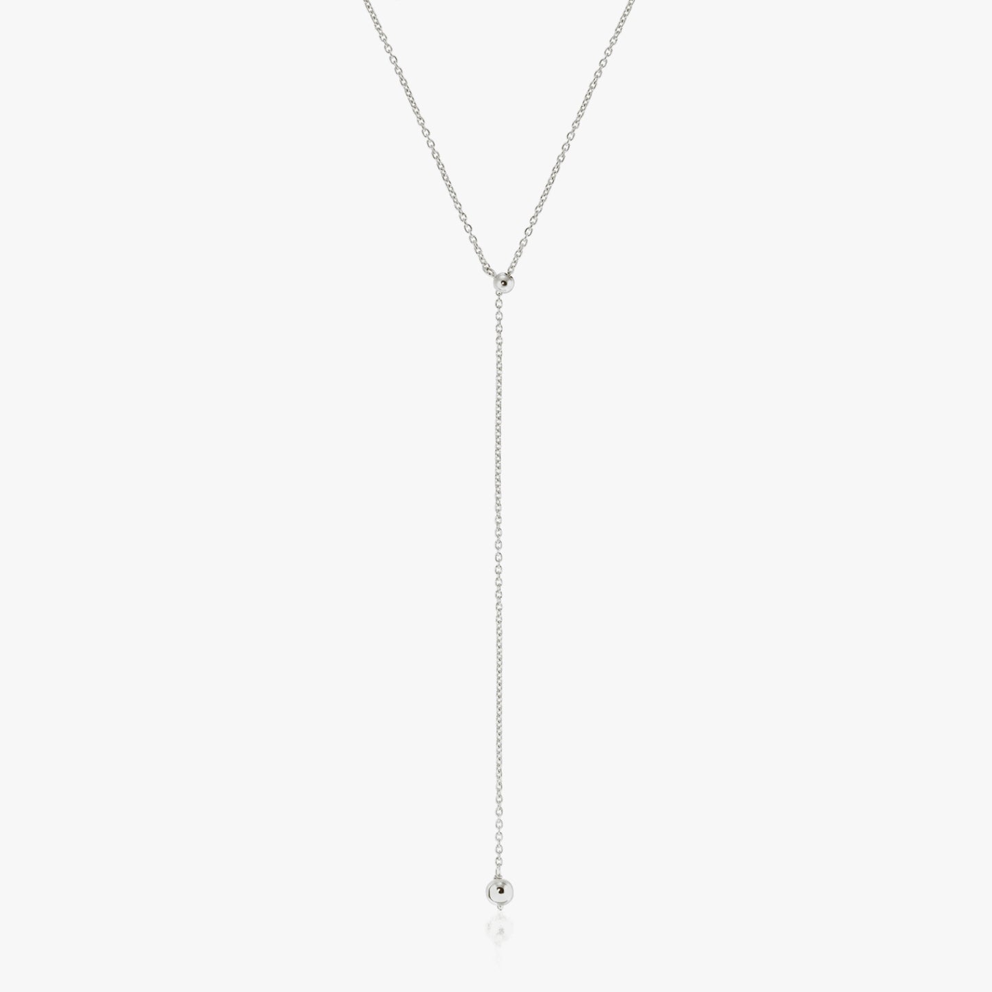 Silver Bola Necklace