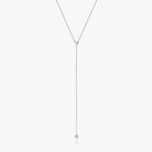 Silver Bola Necklace