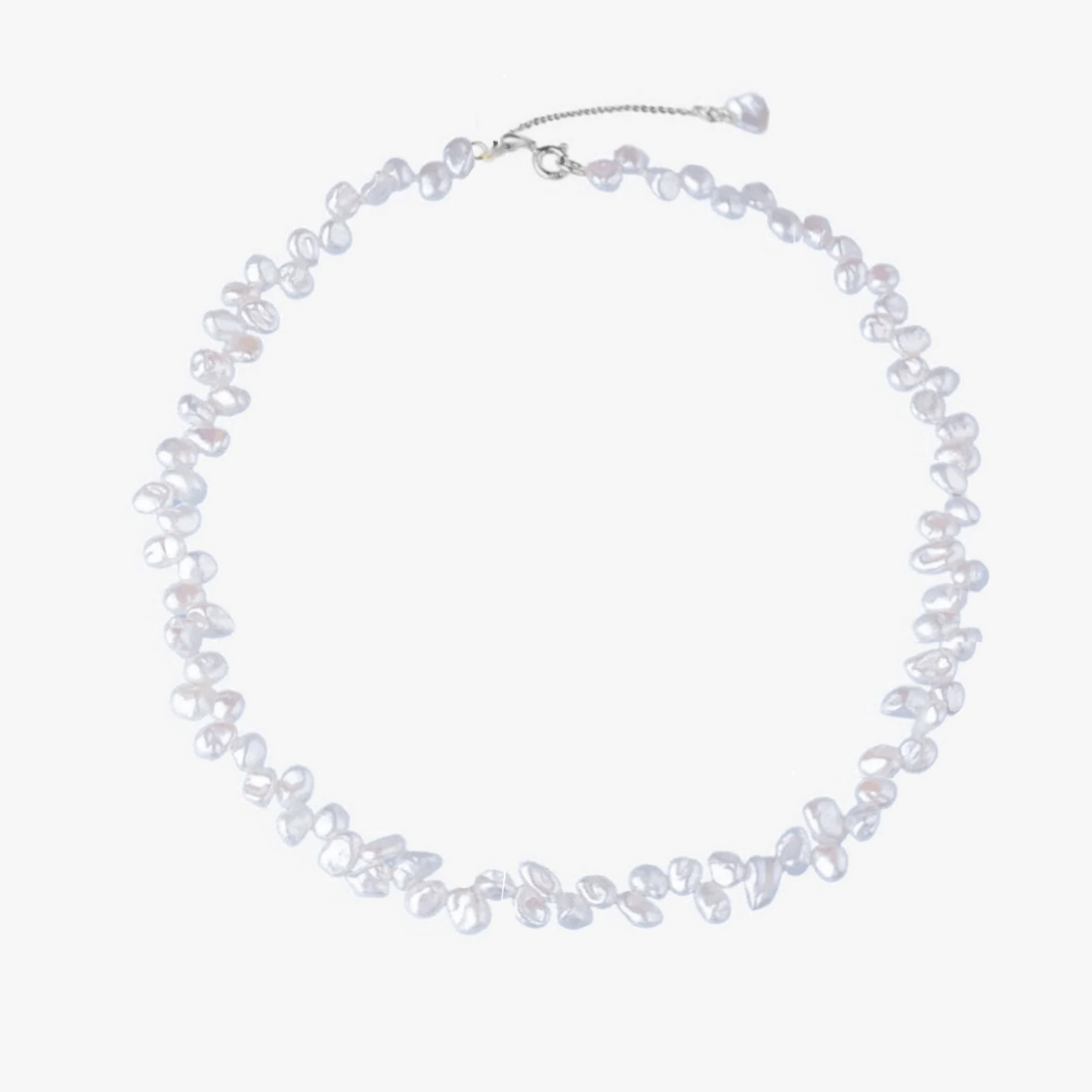 Brielle Silver Necklace - Natural Pearls