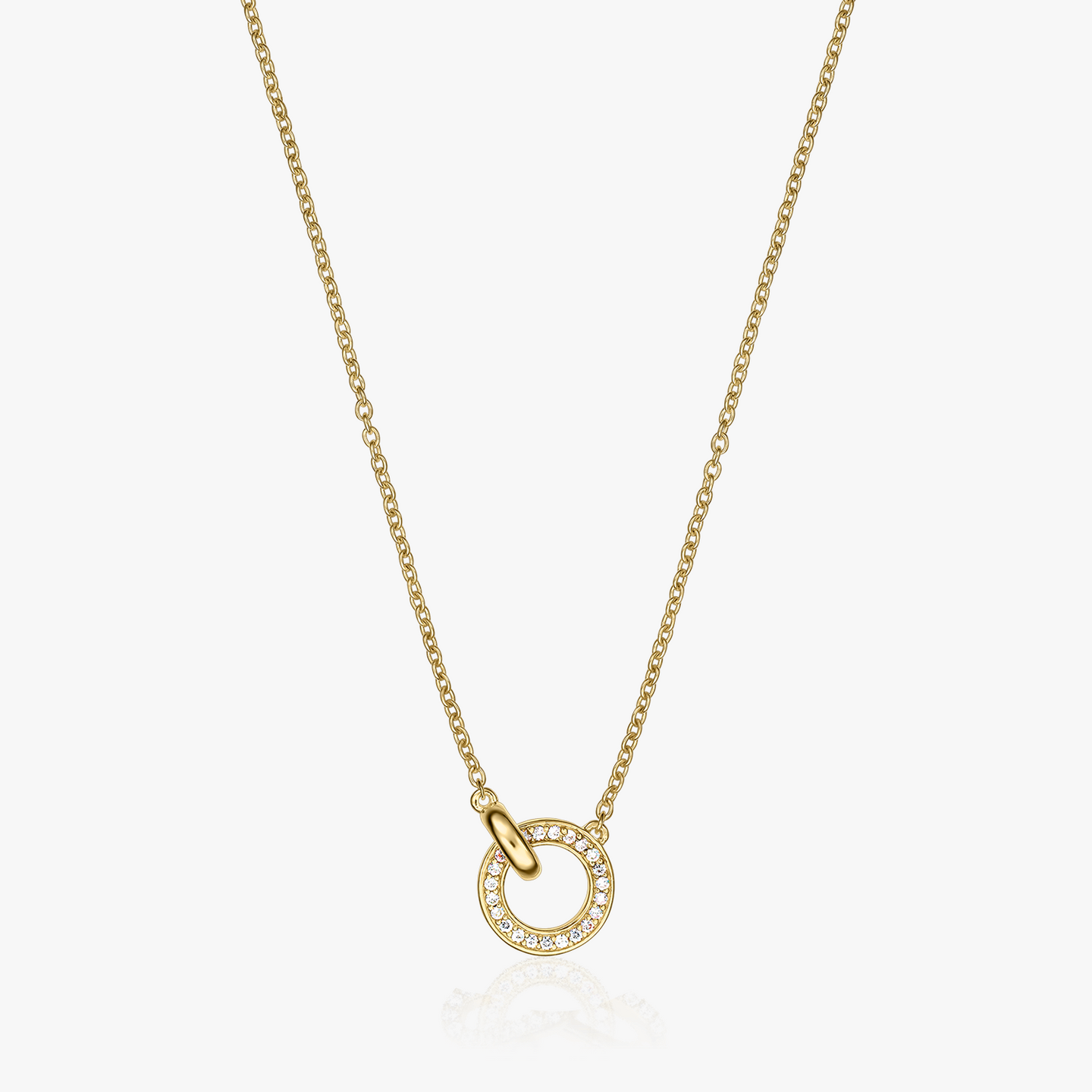 Golden Linked ezüst nyaklánc - Indira