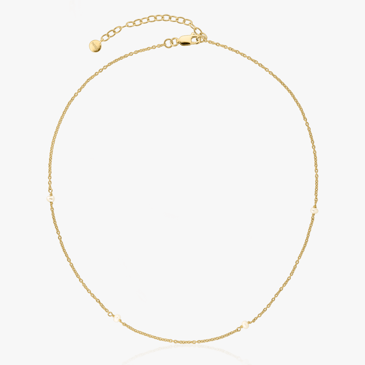 Collier en argent Golden Tiny Pearls - Indira