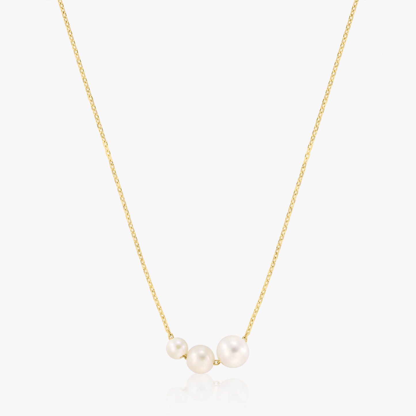 Elsa gold necklace - Natural pearls