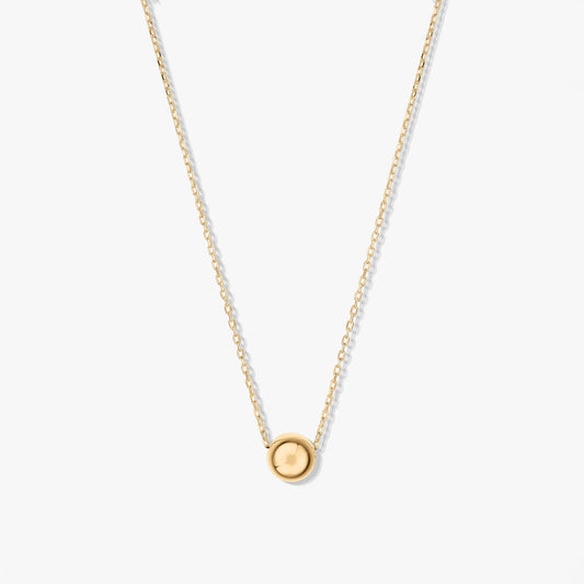 Golden Sphere Yellow Gold Necklace