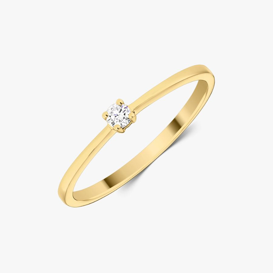 Timeless gold ring - Diamond 0.05 CT