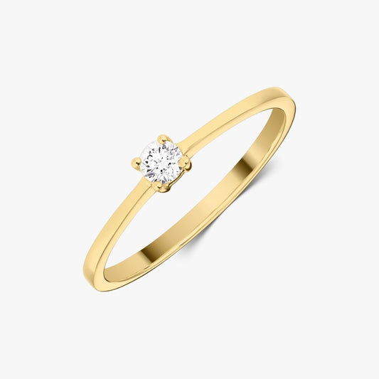 Timeless gold ring - Diamond 0.1 CT