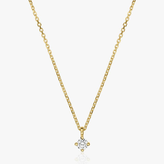 Timeless gold necklace - Diamond 0.05 CT