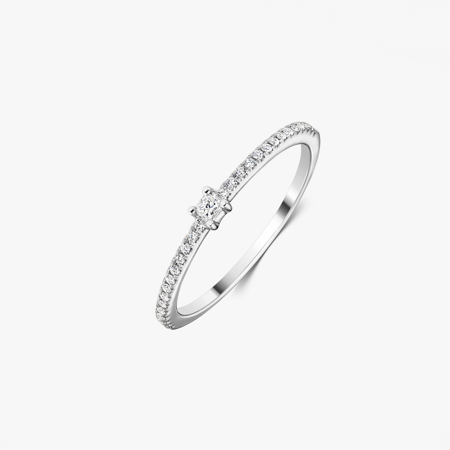 Luma White Gold Ring – Diamonds