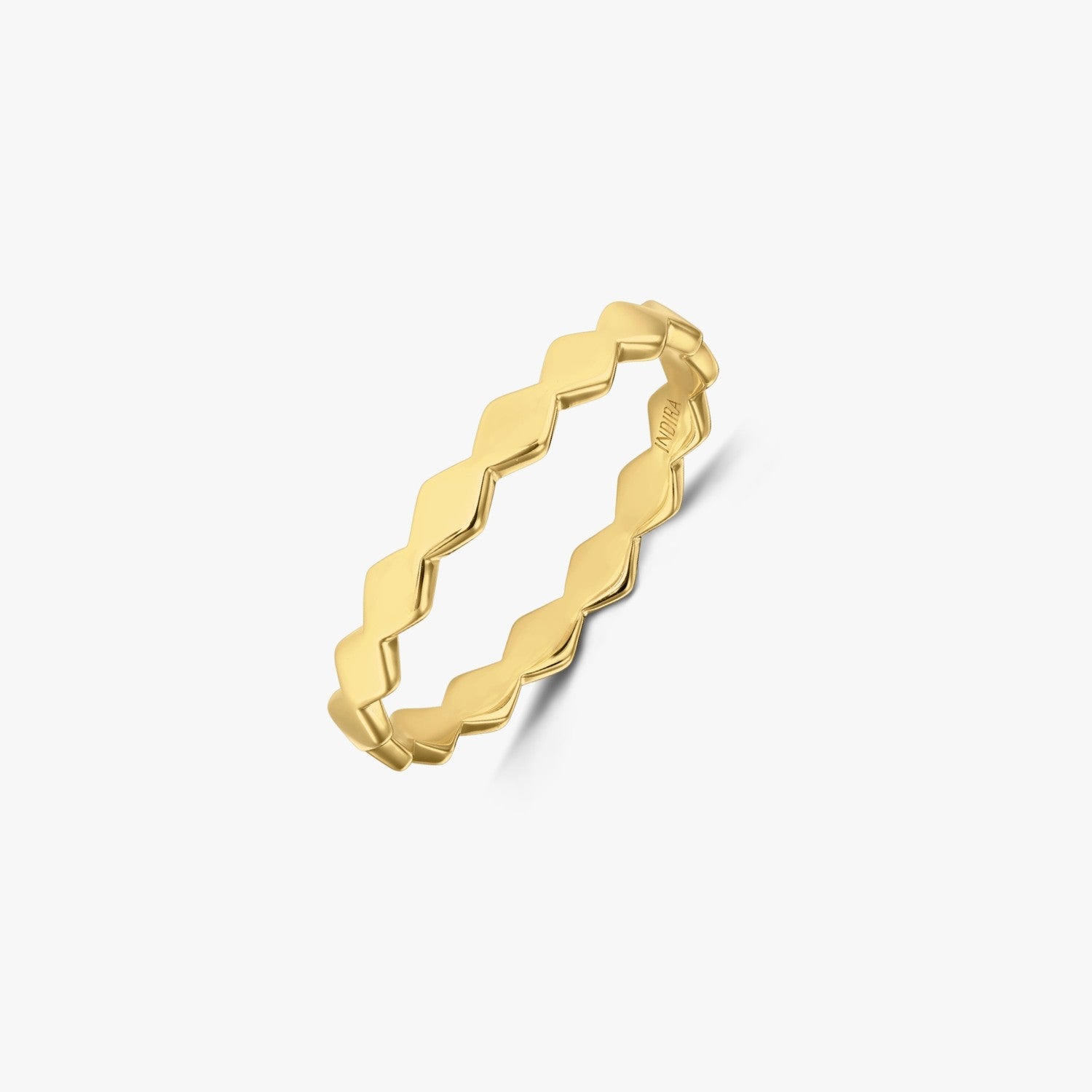 Gold-plated Silver Ring Sculpture - Indira
