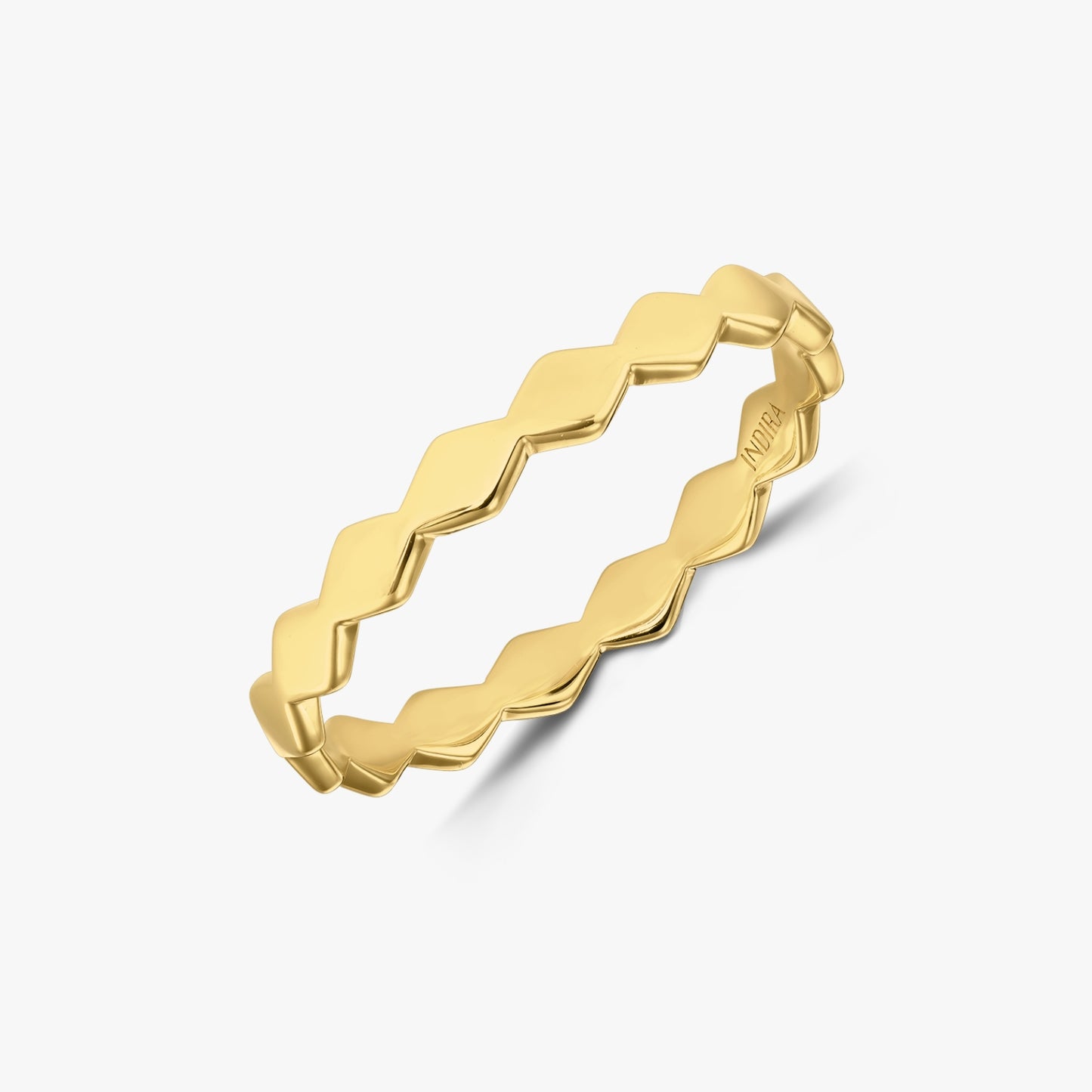 Gold-Plated Silver Ring Sculpture