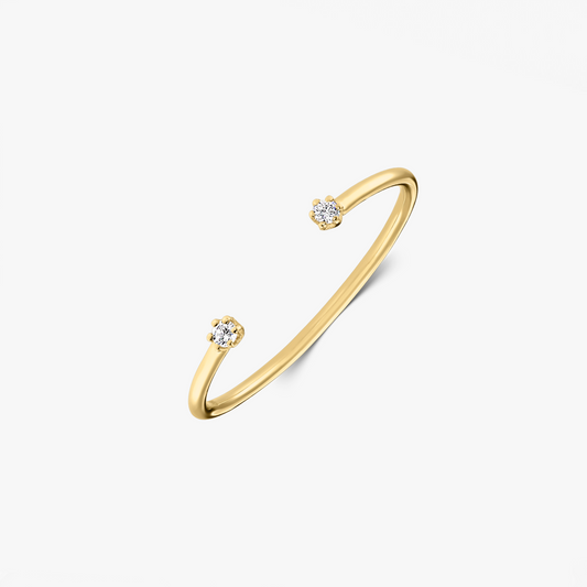 Ava Yellow Gold Ring – Diamonds