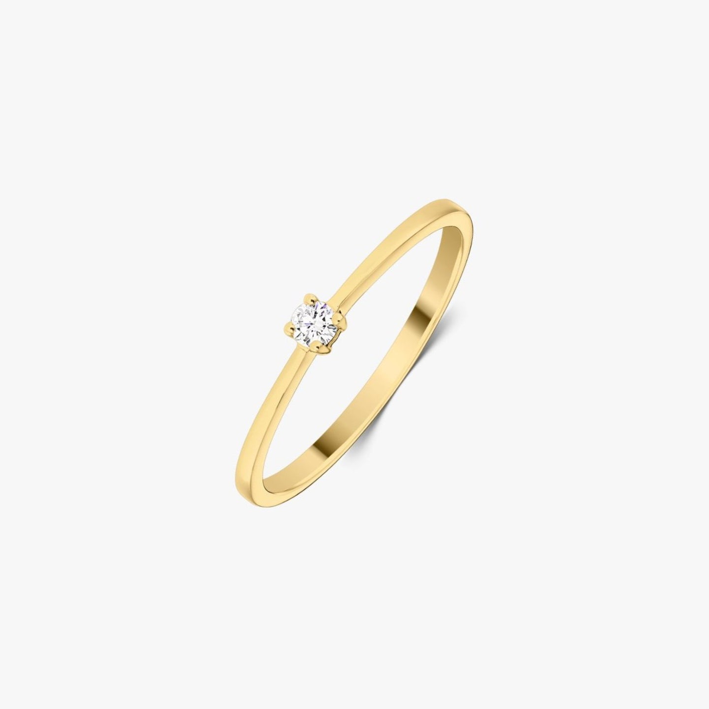 Időtlen arany gyűrű - 0,05 CT gyémánt - Indira