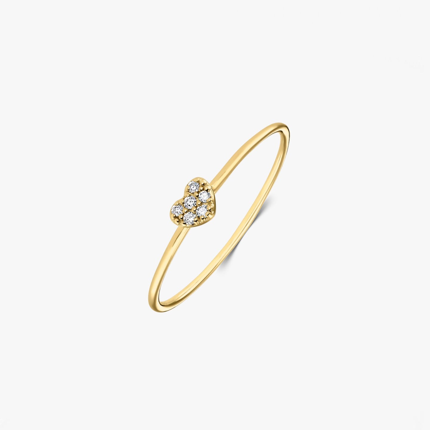 Alma Yellow Gold Ring – Diamonds - Indira