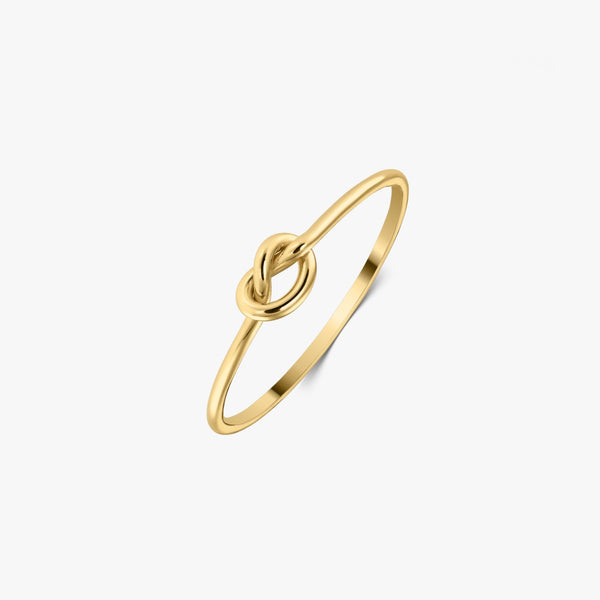 Inel din aur galben Knot - Indira
